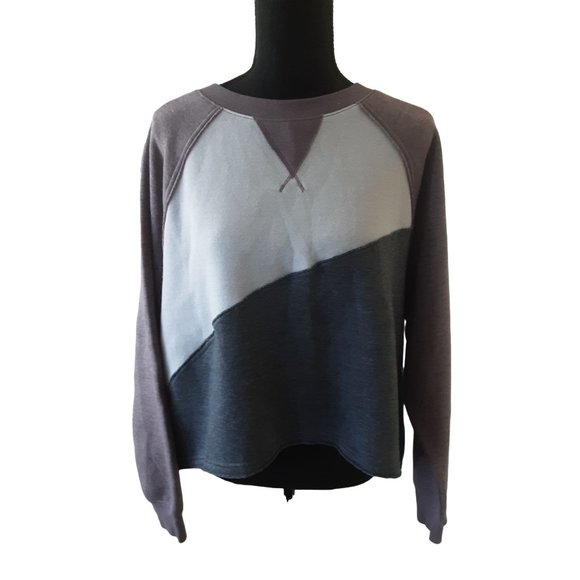 Free People Tops - Free People Movement By Free People Purple Combo Sweatshirt Size S